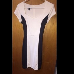 Black and White fitted dress